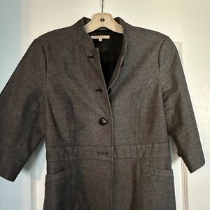 RW & CO 3/4 Sleeve Grey Office Blazer